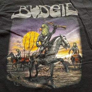 Budgie band t-shirt.